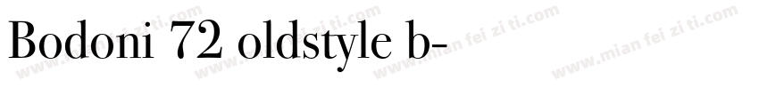 Bodoni 72 oldstyle b字体转换